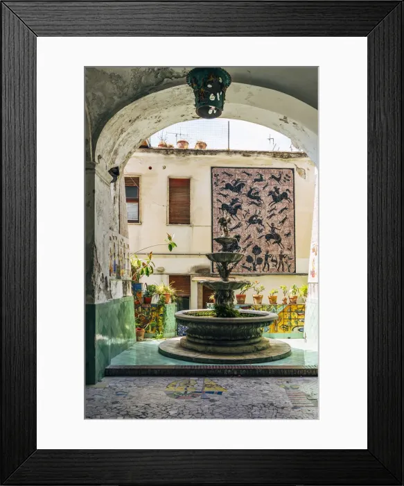 Framed Print : Hall of a Ceramics store in Vietri Sul Mare, Amalfi Coast, Campania, Italy Framed Print : Hall of a Ceramics store in Vietri Sul Mare, Amalfi Coast, Campania, Italy
