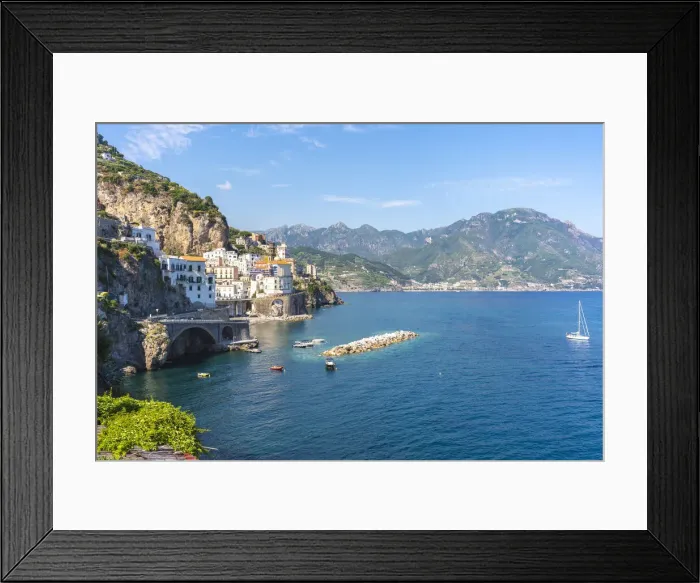 Framed Print : Amalfi coast, Salerno, Campania, Italy. Atrani village scenic view Framed Print : Amalfi coast, Salerno, Campania, Italy. Atrani village scenic view