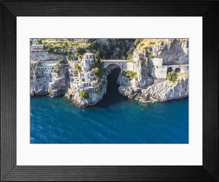 Framed Print : Furore Fjord from above, Amalfi Coast, Campania, Italy Framed Print : Furore Fjord from above, Amalfi Coast, Campania, Italy