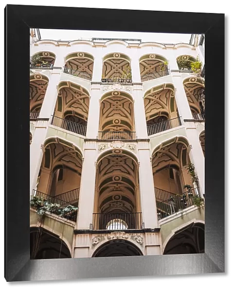 Palazzo dello Spagnolo, historic building in Naples, Sanita. Italy