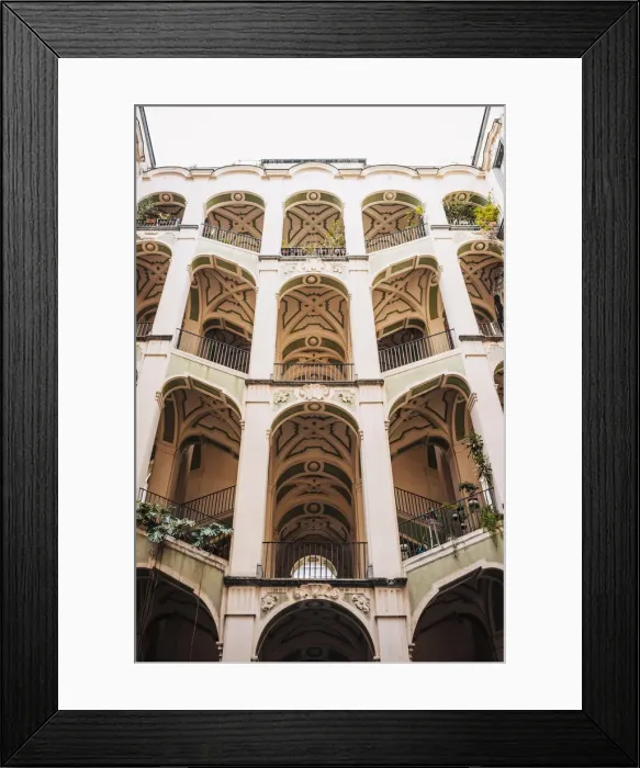 Framed Print : Palazzo dello Spagnolo, historic building in Naples, Sanita. Italy Framed Print : Palazzo dello Spagnolo, historic building in Naples, Sanita. Italy