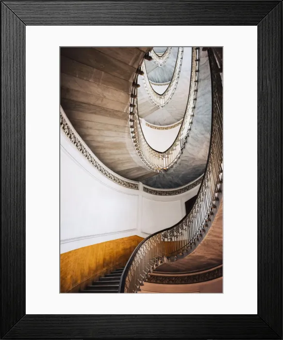 Framed Print : Palazzo Mannajuolo with its helical staircase in Naples, Campania, Italy Framed Print : Palazzo Mannajuolo with its helical staircase in Naples, Campania, Italy