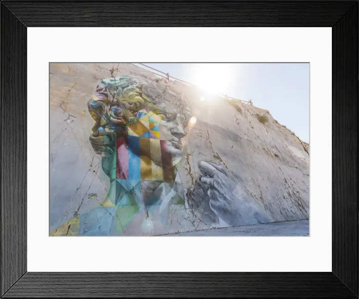 Framed Print : Europe, Italy, Tuscany. The beautiful wall painting of Michelangelo Framed Print : Europe, Italy, Tuscany. The beautiful wall painting of Michelangelo