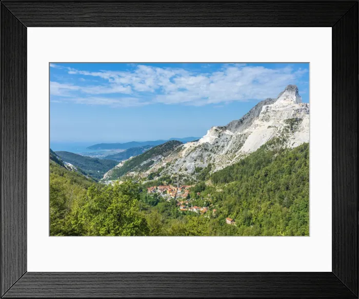 Framed Print : Europe, Italy, Tuscany. Colonnata and the marble quarries above Carrara Framed Print : Europe, Italy, Tuscany. Colonnata and the marble quarries above Carrara