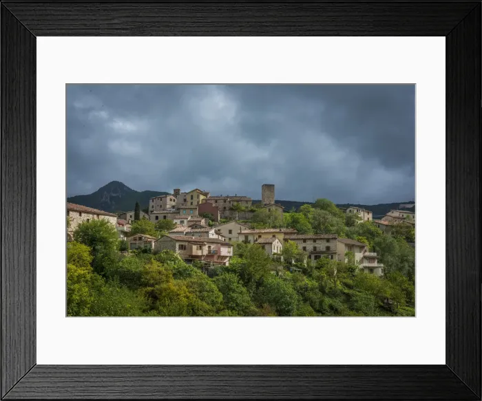 Framed Print : Europe, Italy, Marches. The Village of Pierosara near to the caves of Frasassi Framed Print : Europe, Italy, Marches. The Village of Pierosara near to the caves of Frasassi