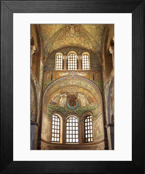 Framed Print : Byzantine mosaics inside the Basilica of San Vitale, Ravenna, Emilia Romagna, Italy Framed Print : Byzantine mosaics inside the Basilica of San Vitale, Ravenna, Emilia Romagna, Italy