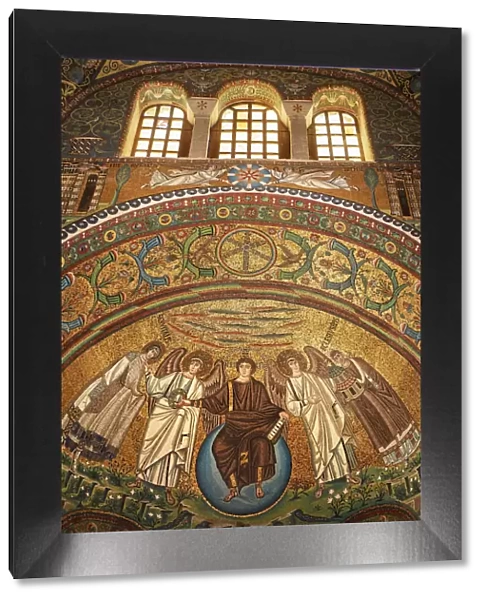 Byzantine mosaics inside the Basilica of San Vitale, Ravenna, Emilia Romagna, Italy