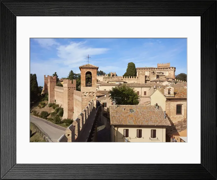 Framed Print : The medieval village of Gradara, Pesaro e Urbino, Marche, Italy Framed Print : The medieval village of Gradara, Pesaro e Urbino, Marche, Italy