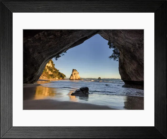 Framed Print : New Zealand, North Island, Cathedrale Cove Marine Reserve Framed Print : New Zealand, North Island, Cathedrale Cove Marine Reserve
