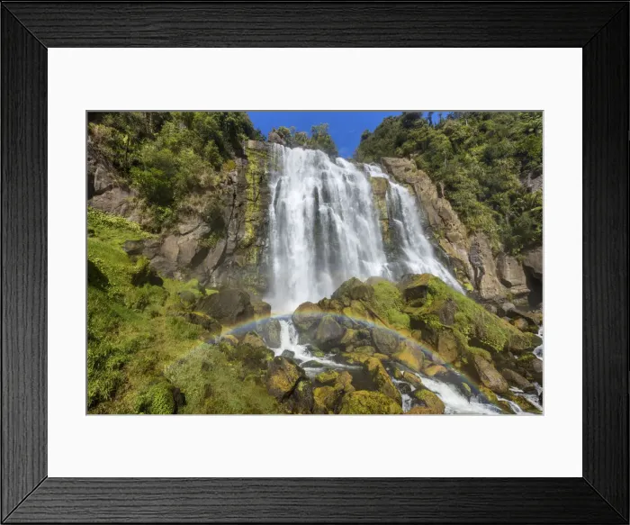 Framed Print : New Zealand, North Island, Marokopa Falls Framed Print : New Zealand, North Island, Marokopa Falls