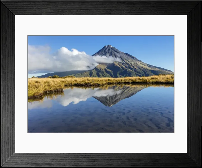Framed Print : New Zealand, North Island, Mount Taranaki National Park, Mount Taranaki Framed Print : New Zealand, North Island, Mount Taranaki National Park, Mount Taranaki