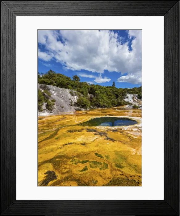 Framed Print : New Zealand, North Island, Orakei Korako Geothermal Area, Hot springs Framed Print : New Zealand, North Island, Orakei Korako Geothermal Area, Hot springs