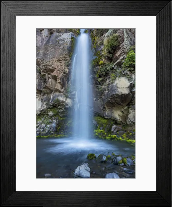 Framed Print : New Zealand, North Island, Tongariro National Park, Taranaki Falls Framed Print : New Zealand, North Island, Tongariro National Park, Taranaki Falls