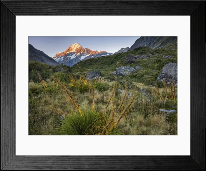 Framed Print : New Zealand, South Island, Aoraki-Mount Cook National Park Framed Print : New Zealand, South Island, Aoraki-Mount Cook National Park