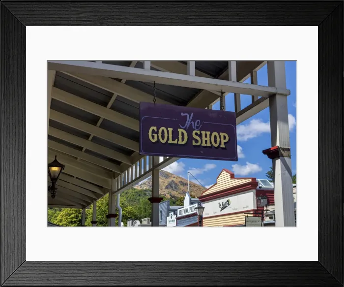 Framed Print : New Zealand, South Island, Arrowtown village