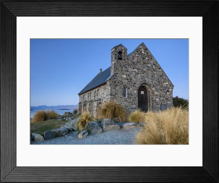 Framed Print : New Zealand, South Island, Lake Tekapo, Church of the Good Shepherd Framed Print : New Zealand, South Island, Lake Tekapo, Church of the Good Shepherd