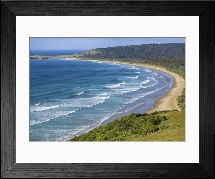 Framed Print : New Zealand, South Island, Tautuku Bay