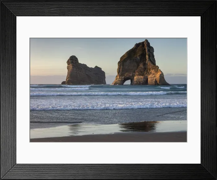 Framed Print : New Zealand, South Island, Wharariki Beach Framed Print : New Zealand, South Island, Wharariki Beach