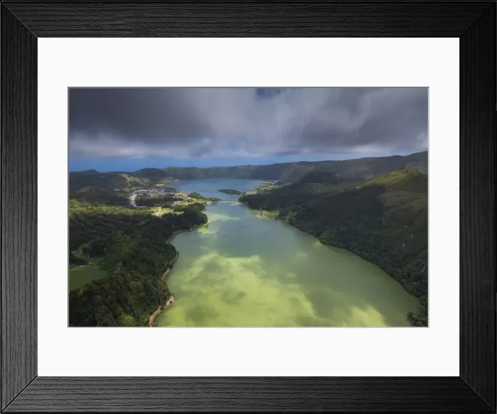 Framed Print : Lagoa Azul, Sete Cidades, Sao Miguel island, Azores, Portugal Framed Print : Lagoa Azul, Sete Cidades, Sao Miguel island, Azores, Portugal