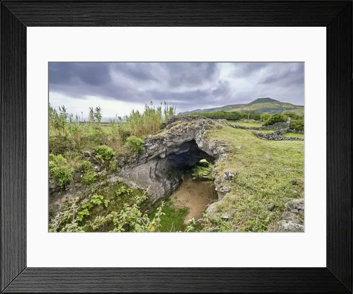 Framed Print : Furna do Abel, a lava tunnel in the slopes of the great crater of the volcano Framed Print : Furna do Abel, a lava tunnel in the slopes of the great crater of the volcano