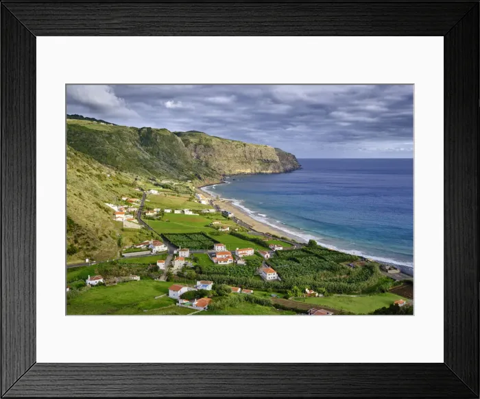 Framed Print : Praia Formosa, one of the best sandy beaches in the Azores islands Framed Print : Praia Formosa, one of the best sandy beaches in the Azores islands