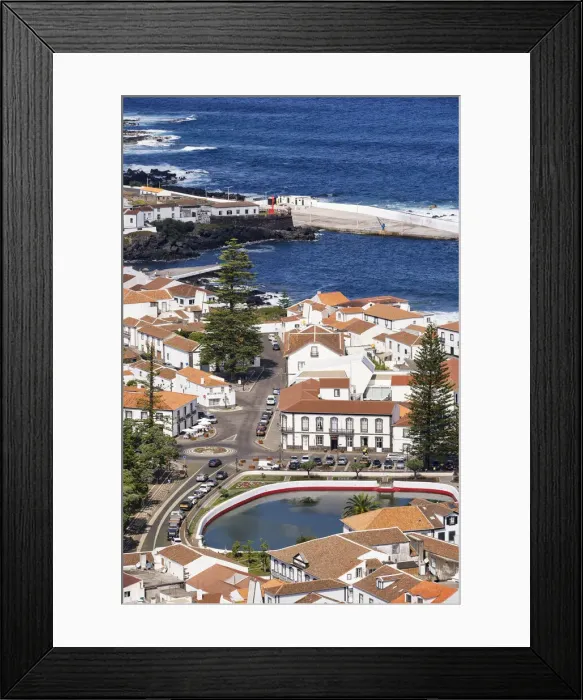 Framed Print : Santa Cruz da Graciosa from above. Graciosa island, Azores, Portugal Framed Print : Santa Cruz da Graciosa from above. Graciosa island, Azores, Portugal