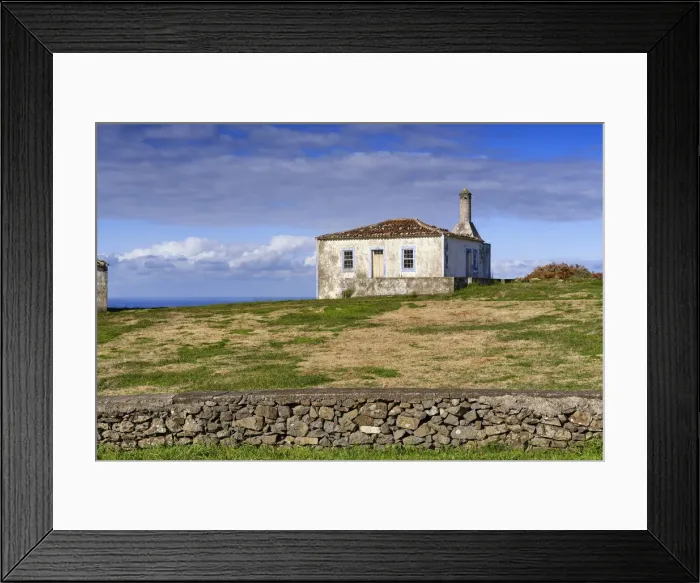 Framed Print : Traditional farm houses at Norte, Santa Maria island. Azores, Portugal Framed Print : Traditional farm houses at Norte, Santa Maria island. Azores, Portugal