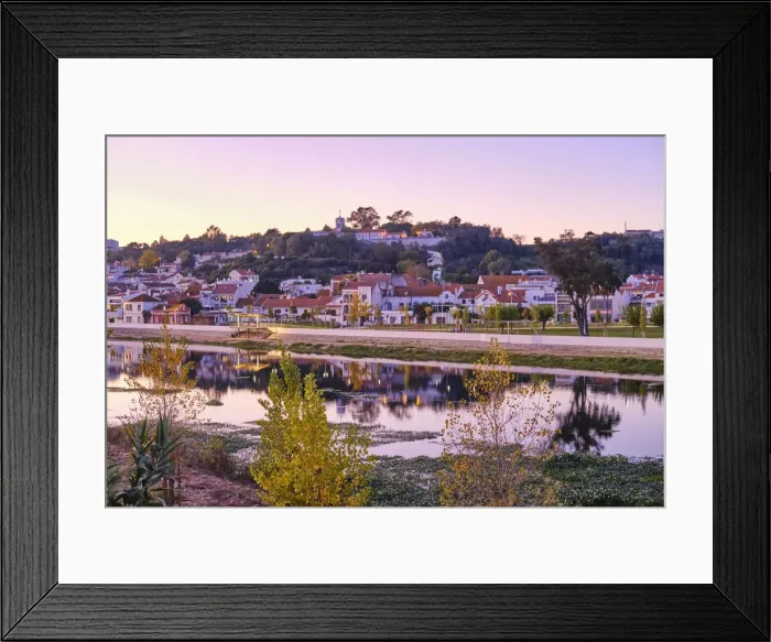 Framed Print : Coruche and the Sorraia river at twilight. Ribatejo, Portugal