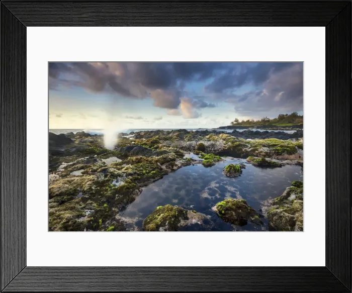 Framed Print : French Overseas Territory, La Reunion, Indian Ocean, Vincendo lava coast, sunrise Framed Print : French Overseas Territory, La Reunion, Indian Ocean, Vincendo lava coast, sunrise