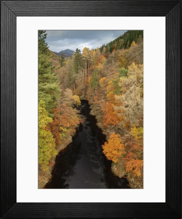 Framed Print : River Garry in Killiecrankie in Autumn, Perthshire, Scotland Framed Print : River Garry in Killiecrankie in Autumn, Perthshire, Scotland