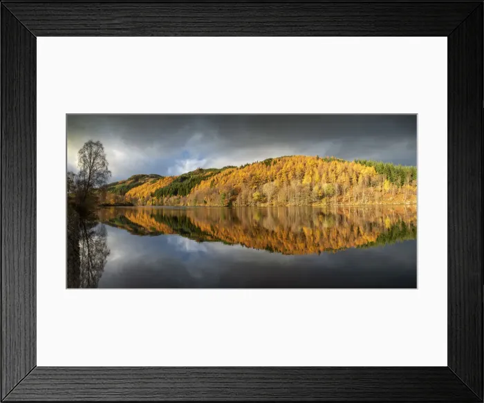 Framed Print : Loch Tummel Reflections in Autumn, Perthshire, Scotland Framed Print : Loch Tummel Reflections in Autumn, Perthshire, Scotland