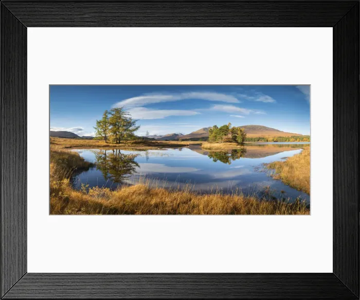 Framed Print : Cloudscape Reflecting in Loch Tulla, Argyll & Bute, Scotland Framed Print : Cloudscape Reflecting in Loch Tulla, Argyll & Bute, Scotland
