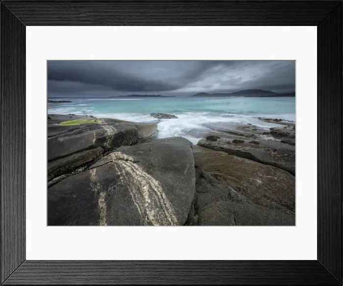 Framed Print : Pegmatite on rocky beach at Horgabost, Isle of Harris, Outer Hebrides, Scotland, UK Framed Print : Pegmatite on rocky beach at Horgabost, Isle of Harris, Outer Hebrides, Scotland, UK