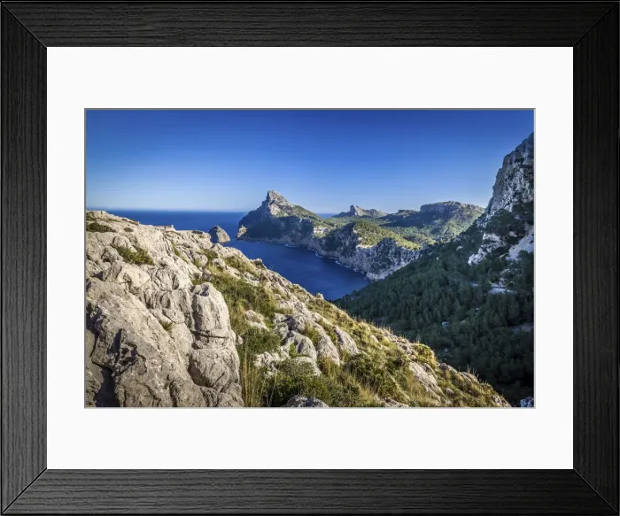 Framed Print : Viewpoint Mirador de la Nao at Cap Formentor, Mallorca, Spain Framed Print : Viewpoint Mirador de la Nao at Cap Formentor, Mallorca, Spain