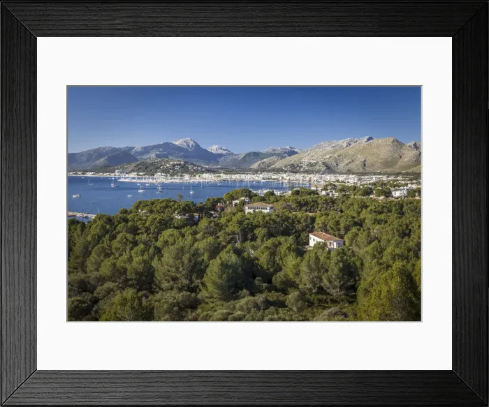 Framed Print : View of Port de Pollenca, Mallorca, Spain Framed Print : View of Port de Pollenca, Mallorca, Spain