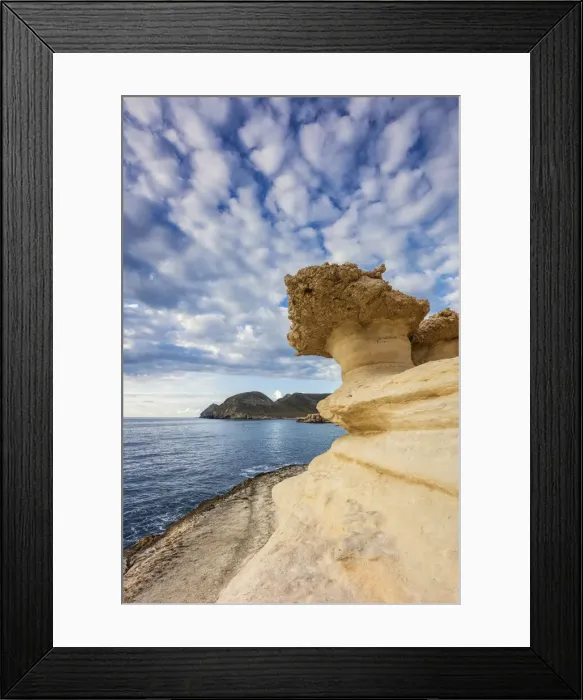 Framed Print : Spain, Andalusia, Mediterranean Sea, Natural park Cabo de Gata, Cala San Ramon coast Framed Print : Spain, Andalusia, Mediterranean Sea, Natural park Cabo de Gata, Cala San Ramon coast