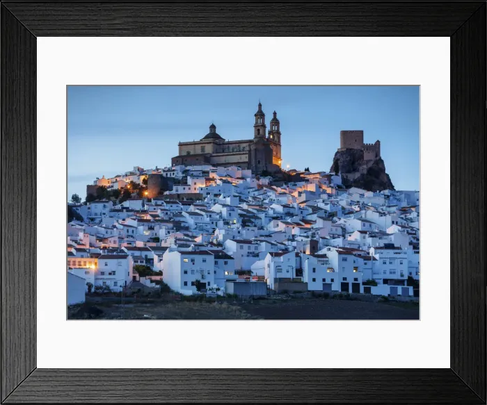 Framed Print : Spain, Andalusia, Granada town, Alhambra palace