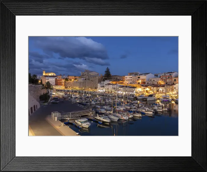 Framed Print : The Marina and old town of Ciutadella, Ciudadela, Menorca, Minorca, Balearic Islands Framed Print : The Marina and old town of Ciutadella, Ciudadela, Menorca, Minorca, Balearic Islands
