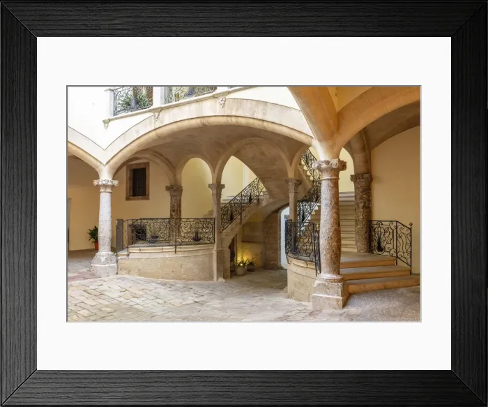 Framed Print : Patio of the Casal Solleric Building in the Old Town, Palma de Mallorca, Mallorca Framed Print : Patio of the Casal Solleric Building in the Old Town, Palma de Mallorca, Mallorca