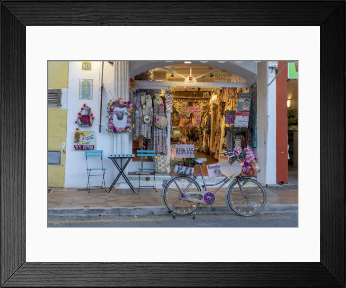 Framed Print : A decorative shop front in the old town of Ciutadella, Ciudadela, Menorca, Minorca Framed Print : A decorative shop front in the old town of Ciutadella, Ciudadela, Menorca, Minorca