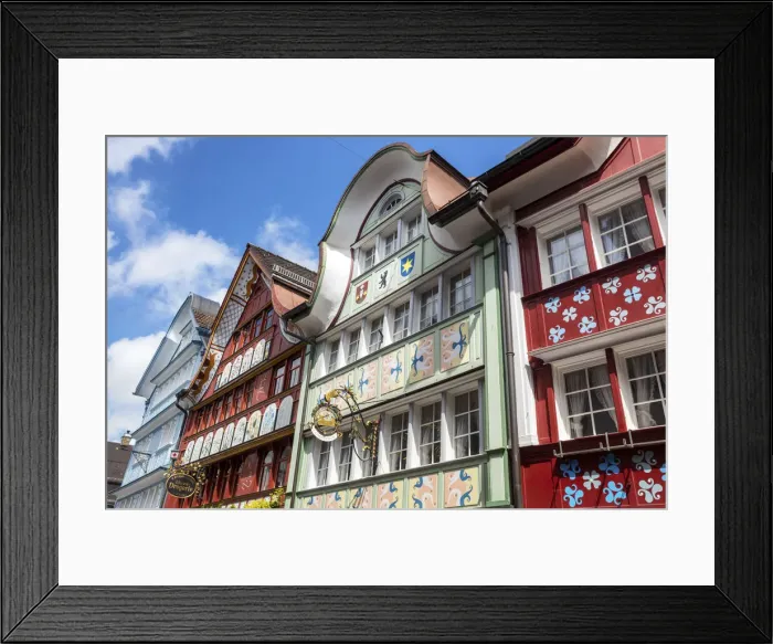 Framed Print : Switzerland, Canton Appenzell, Appenzell town