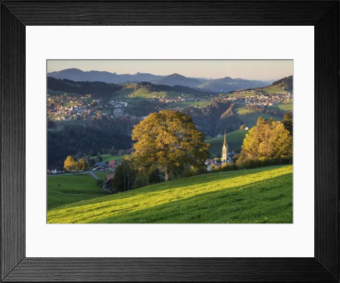 Framed Print : Switzerland, Canton Appenzell, view from Gupf Framed Print : Switzerland, Canton Appenzell, view from Gupf