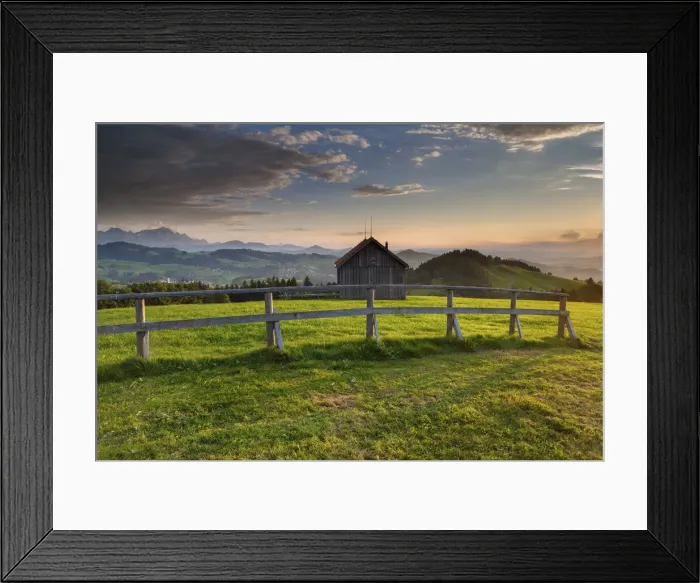 Framed Print : Switzerland, Canton Appenzell, view from Kaienspitz Framed Print : Switzerland, Canton Appenzell, view from Kaienspitz