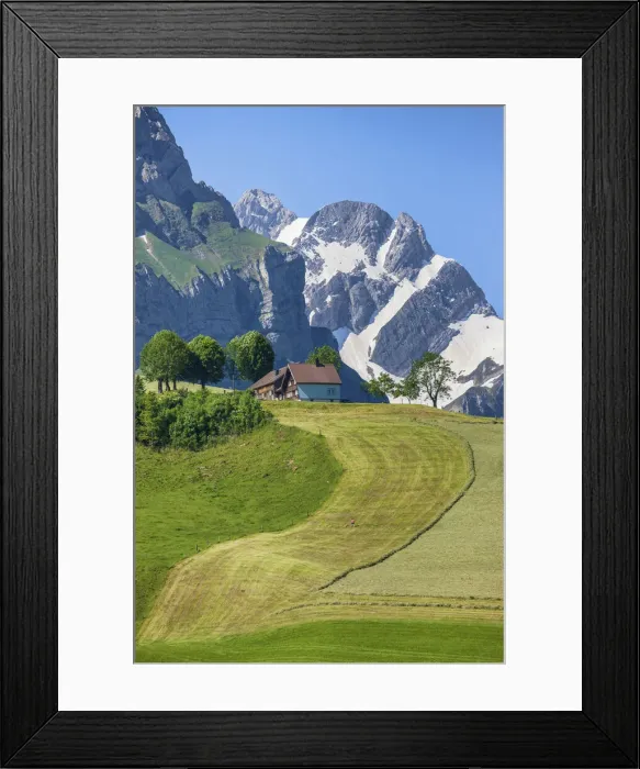 Framed Print : Switzerland, Canton Appenzell, BrAolisau, Appenzell house Framed Print : Switzerland, Canton Appenzell, BrAolisau, Appenzell house