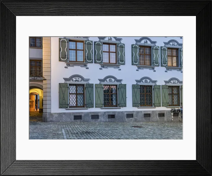 Framed Print : Switzerland, Canton Appenzell, Herisau town, old house