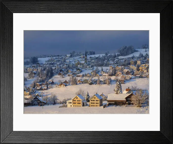 Framed Print : Switzerland, Canton Appenzell, Rehetobel village Framed Print : Switzerland, Canton Appenzell, Rehetobel village