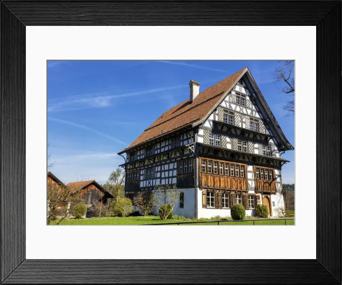 Framed Print : Switzerland, Canton Appenzell, Schwanberg Appenzell house Framed Print : Switzerland, Canton Appenzell, Schwanberg Appenzell house