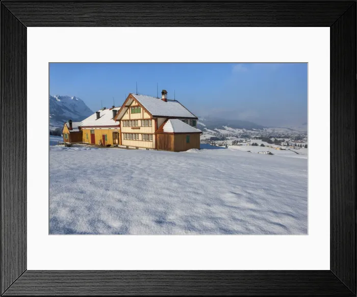 Framed Print : Switzerland, Canton Appenzell, Steinegg Appenzell house Framed Print : Switzerland, Canton Appenzell, Steinegg Appenzell house