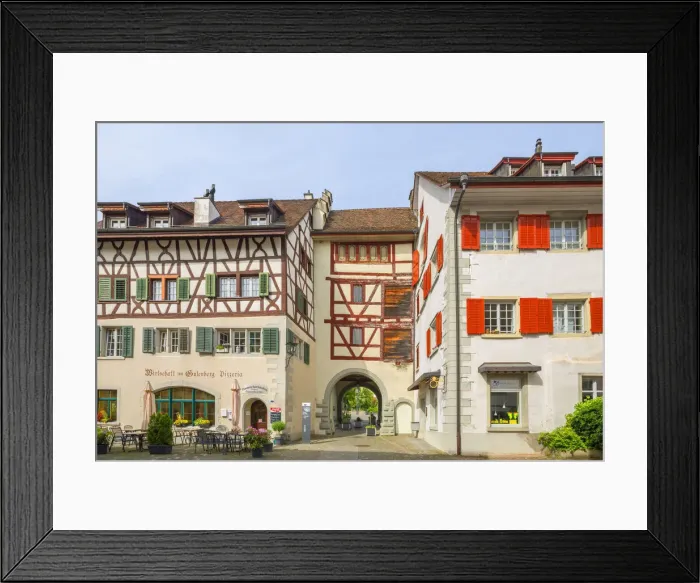 Framed Print : City gate of Stein am Rhein, Canton Schaffhausen, Switzerland Framed Print : City gate of Stein am Rhein, Canton Schaffhausen, Switzerland