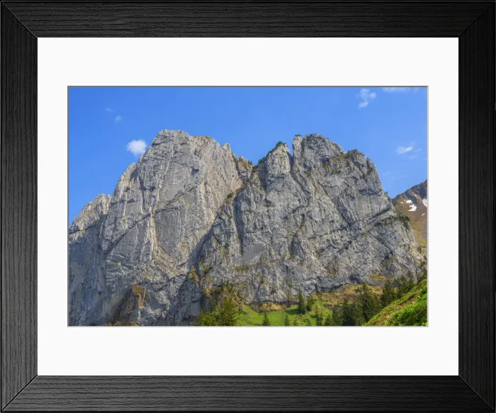 Framed Print : Bockmattli north face, Glarner Alps, Innerthal, Canton Schwyz, Switzerland Framed Print : Bockmattli north face, Glarner Alps, Innerthal, Canton Schwyz, Switzerland